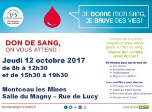Don du sang à Montceau