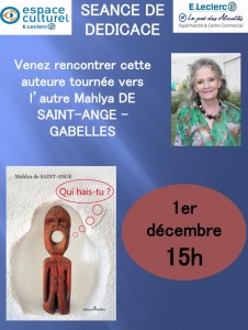 Dédicace, ce vendredi à l’espace culturel Leclerc (Montceau)