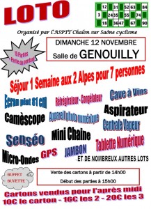 Loto de l’ASPTT Chalon à Genouilly (Sortir)