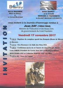 Journée d&rsquo;hommage rendue à Jean Zay (Blanzy)