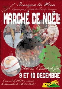 Marché de Noël du comité des fêtes de Sanvignes (Sortir)
