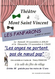 Théâtre « Les Fanfarons du Mont St Vincent » (Sortir)