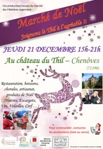 Marché de Noël au Château du Thil – Chenôves (71)
