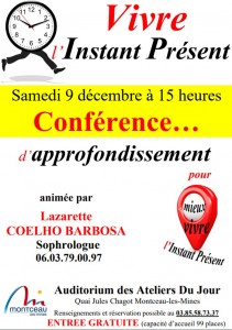 Conférence : « Vivre l’instant présent » (Montceau)