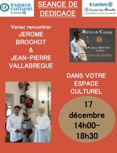 Dédicace à l’espace culturel Leclerc (Montceau)
