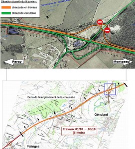 Aménagement à 2×2 voies de la RCEA entre Paray-le-Monial et Montceau-les-Mines