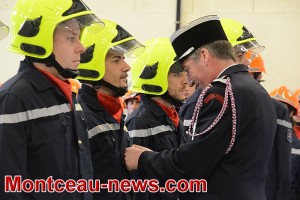 Montceau-les-Mines : Cérémonie chez les pompiers