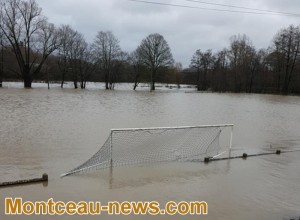 Innondation du stade de Blanzy