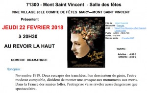 Comité des fêtes – Ciné Villages (Mont-Saint-Vincent)