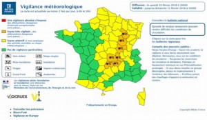 MISE EN ALERTE MÉTÉOROLOGIQUE