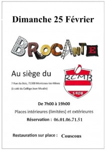 RAPPEL / Brocante du RCMB (Sortir)