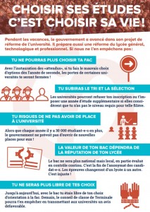 « Choisir ses études, c&rsquo;est choisir sa vie » (Politique – France)