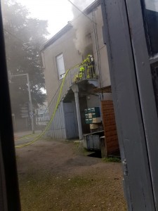 Feu de la rue Jean Bouveri à Montceau