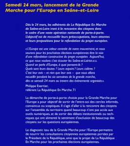 Lancement de la Grande Marche pour l’Europe en Saône-et-Loire (Politique)