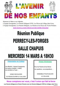 « L’avenir de nos enfants » (Perrecy-les-Forges)
