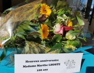 Madame Lhoste, doyenne de la résidence des Peupliers