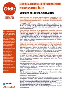 « Ainés et salariés, solidaires » (Social)