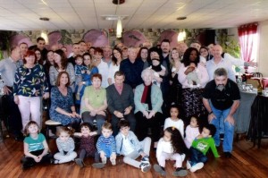 La famille Marmorat réunie aux Essarts (Sanvignes)