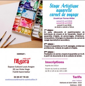 Stage artistique à l&rsquo;Agora (Saint-Vallier)