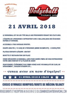 Tournois de Dodgeball à Blanzy