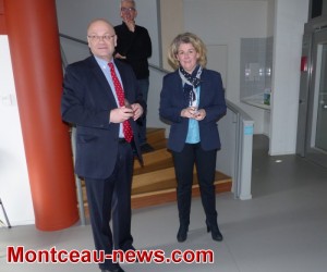 Le préfet Jérôme Guitton en visite  à Montceau