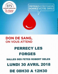 Don du sang (Perrecy-les-Forges)