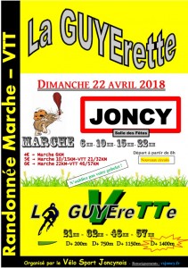 Randonnée Marche et VTT « LA GUYERETTE » à Joncy