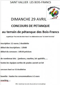 Les Amis des Bois-Francs de Saint-Vallier (Sortir)
