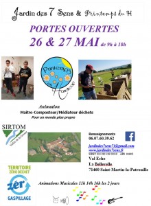 26 et 27 mai : portes-ouvertes du « Jardin des 7 Sens » et « Printemps du Handicap » à Saint Martin-la-Patrouille (Sortir)