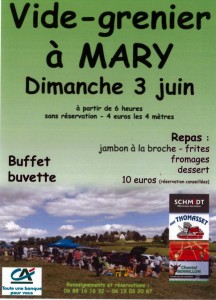 Vide-grenier à Mary (Sortir)