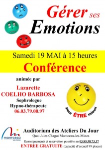 Conférence : « Gérer ses émotions » (Montceau)