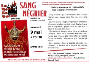 Lecture musicale et théâtralisée de  La Mère en Gueule (Montceau)