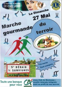 Marche Gourmande, le dimanche 27 mai 2018 à Saint-Berain-sous-Sanvignes