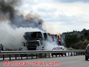Réactualisé à 19 h Faits divers : poids-lourd en feu sur la RCEA