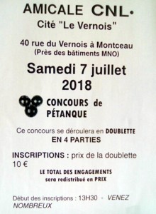 Amicale CNL du Vernois (Sortir)