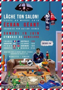Ecran géant pour la Coupe du monde à Génelard (Sortir)