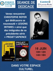 Dédicace à l’Espace Culturel Leclerc (Montceau)