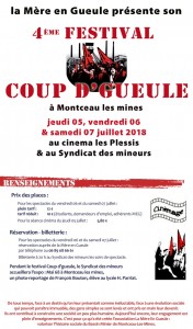 4ème Festival « Coup d&rsquo;Gueule » à Montceau (Sortir)