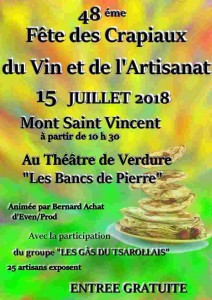 48ème fête  des crapiaux à  Mont-Saint-Vincent (Sortir)