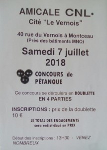 Concours de pétanque (Montceau)