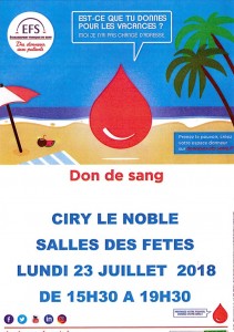 Don du sang (Ciry-le-Noble)