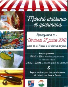 Marché de Producteurs et Artisans d&rsquo;art à Saint Bonnet-de-Joux (Sortir)