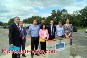 Mecateamcluster : pose de la première pierre du centre de maintenance de locomotives Erion France
