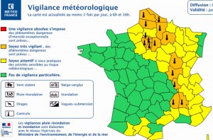 MISE EN ALERTE MÉTÉOROLOGIQUE (Saône-et-Loire)