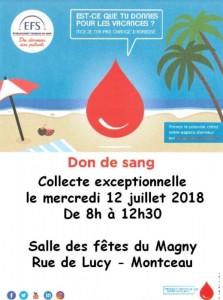 Amicale du don du sang ( Montceau)