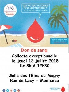 Amicale du don du sang (Montceau)