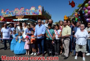 Inauguration de la fête foraine (Montceau-les-Mines)