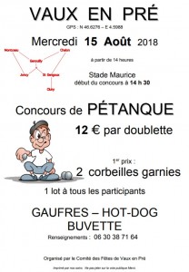 Comité des fêtes de Vaux-en-Pré (Sortir)
