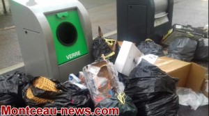 Quand le centre-ville de Montceau-les-Mines devient un monceau de sacs poubelles…