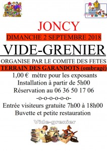 Vide grenier à Joncy (Sortir)